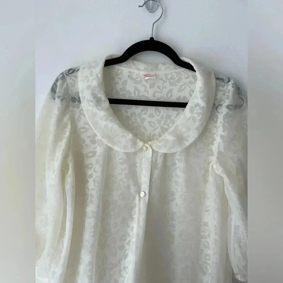 1960s Linda underlovelies  Chiffon Duster - Picture 6 of 12